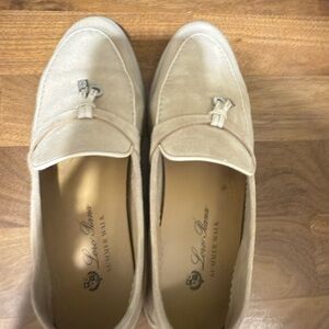 AUTHENTIC Loro Piana Beige Loafers - Summer Charm Bought at Loro Piana in SF